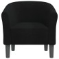 vidaXL Clubsessel Schwarz Stoff vidaXL Clubsessel Schwarz Stoff