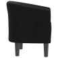vidaXL Clubsessel Schwarz Stoff vidaXL Clubsessel Schwarz Stoff