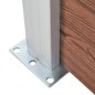 WPC Zaun-Set 1 Quadrat + 1 Schräge 273x186 cm Braun WPC Zaun-Set 1 Quadrat + 1 Schräge 273x186 cm Braun