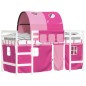 vidaXL Kinderhochbett mit Tunnel Rosa 80x200 cm Massivholz Kiefer vidaXL Kinderhochbett mit Tunnel Rosa 80x200 cm Massivholz Kiefer