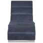 vidaXL Massage Chaiselongue Grau Wildleder-Optik vidaXL Massage Chaiselongue Grau Wildleder-Optik