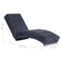 vidaXL Massage Chaiselongue Grau Wildleder-Optik vidaXL Massage Chaiselongue Grau Wildleder-Optik
