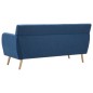 vidaXL 3-Sitzer-Sofa Stoff 172x70x82 cm Blau vidaXL 3-Sitzer-Sofa Stoff 172x70x82 cm Blau
