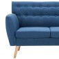 vidaXL 3-Sitzer-Sofa Stoff 172x70x82 cm Blau vidaXL 3-Sitzer-Sofa Stoff 172x70x82 cm Blau