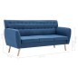 vidaXL 3-Sitzer-Sofa Stoff 172x70x82 cm Blau vidaXL 3-Sitzer-Sofa Stoff 172x70x82 cm Blau