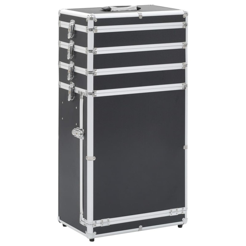 vidaXL Kosmetikkoffer Aluminium Schwarz vidaXL Kosmetikkoffer Aluminium Schwarz