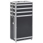vidaXL Kosmetikkoffer Aluminium Schwarz vidaXL Kosmetikkoffer Aluminium Schwarz
