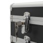 vidaXL Kosmetikkoffer Aluminium Schwarz vidaXL Kosmetikkoffer Aluminium Schwarz