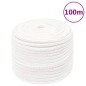 vidaXL Bootsseil Weiß 12 mm 100 m Polypropylen vidaXL Bootsseil Weiß 12 mm 100 m Polypropylen