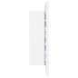 vidaXL LED-Bad-Spiegelschrank Weiß 90x12x45 cm Acryl vidaXL LED-Bad-Spiegelschrank Weiß 90x12x45 cm Acryl