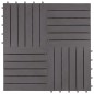 Terrassenfliesen 30 Stk. Grau 30 x 30 cm Massivholz Akazie Terrassenfliesen 30 Stk. Grau 30 x 30 cm Massivholz Akazie