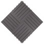 Terrassenfliesen 30 Stk. Grau 30 x 30 cm Massivholz Akazie Terrassenfliesen 30 Stk. Grau 30 x 30 cm Massivholz Akazie