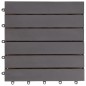 Terrassenfliesen 30 Stk. Grau 30 x 30 cm Massivholz Akazie Terrassenfliesen 30 Stk. Grau 30 x 30 cm Massivholz Akazie