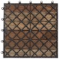 Terrassenfliesen 30 Stk. Grau 30 x 30 cm Massivholz Akazie Terrassenfliesen 30 Stk. Grau 30 x 30 cm Massivholz Akazie