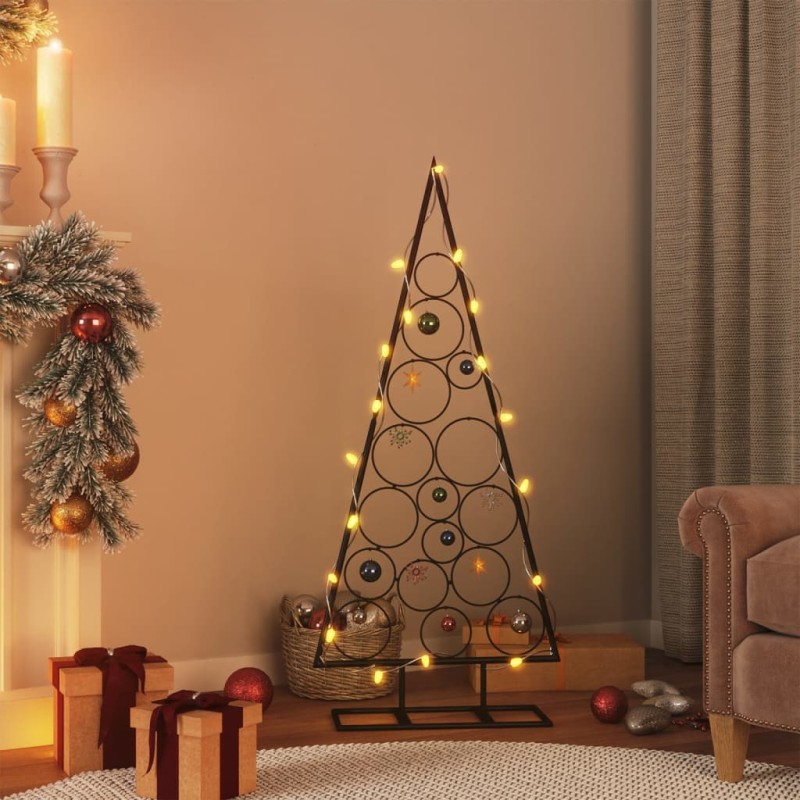 vidaXL Metall-Weihnachtsbaum für Dekorationen Schwarz 125 cm vidaXL Metall-Weihnachtsbaum für Dekorationen Schwarz 125 cm