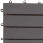 Terrassenfliesen 30 Stk. Grau 30 x 30 cm Massivholz Akazie Terrassenfliesen 30 Stk. Grau 30 x 30 cm Massivholz Akazie