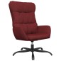 vidaXL Relaxsessel mit Hocker Weinrot Stoff vidaXL Relaxsessel mit Hocker Weinrot Stoff