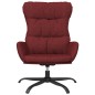 vidaXL Relaxsessel mit Hocker Weinrot Stoff vidaXL Relaxsessel mit Hocker Weinrot Stoff