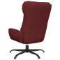 vidaXL Relaxsessel mit Hocker Weinrot Stoff vidaXL Relaxsessel mit Hocker Weinrot Stoff