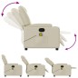 vidaXL Massagesessel Creme Kunstleder vidaXL Massagesessel Creme Kunstleder