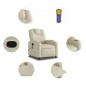 vidaXL Massagesessel Creme Kunstleder vidaXL Massagesessel Creme Kunstleder