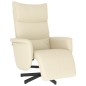vidaXL Relaxsessel mit Fußteil Creme Kunstleder vidaXL Relaxsessel mit Fußteil Creme Kunstleder