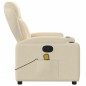 vidaXL Massagesessel Creme Stoff vidaXL Massagesessel Creme Stoff