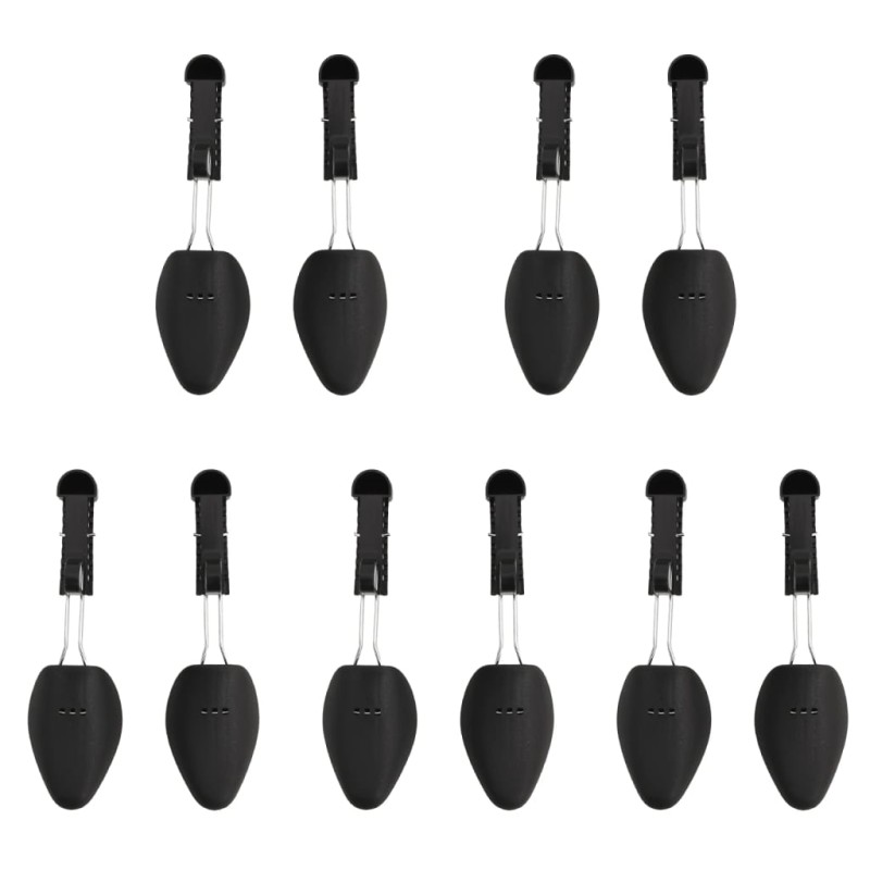 vidaXL Schuhspanner 5 Paar Schwarz EU 35-38 Kunststoff vidaXL Schuhspanner 5 Paar Schwarz EU 35-38 Kunststoff