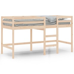 vidaXL Kinderhochbett mit Leiter 80x200 cm Massivholz Kiefer