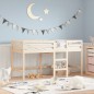 vidaXL Kinderhochbett mit Leiter 90x190 cm Massivholz Kiefer vidaXL Kinderhochbett mit Leiter 90x190 cm Massivholz Kiefer