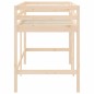 vidaXL Kinderhochbett mit Leiter 90x190 cm Massivholz Kiefer vidaXL Kinderhochbett mit Leiter 90x190 cm Massivholz Kiefer