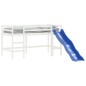 vidaXL Kinderhochbett mit Rutsche Weiß 90x200 cm Massivholz Kiefer vidaXL Kinderhochbett mit Rutsche Weiß 90x200 cm Massivholz Kiefer