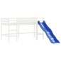 vidaXL Kinderhochbett mit Rutsche Weiß 90x200 cm Massivholz Kiefer vidaXL Kinderhochbett mit Rutsche Weiß 90x200 cm Massivholz Kiefer