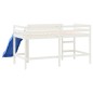 vidaXL Kinderhochbett mit Rutsche Weiß 90x200 cm Massivholz Kiefer vidaXL Kinderhochbett mit Rutsche Weiß 90x200 cm Massivholz Kiefer