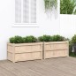 vidaXL Pflanzkübel 2 Stk. Massivholz Kiefer vidaXL Pflanzkübel 2 Stk. Massivholz Kiefer