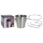 Excellent Houseware 3-tlg. Sektkühler mit Halterung Edelstahl Excellent Houseware 3-tlg. Sektkühler mit Halterung Edelstahl