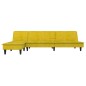 vidaXL Schlafsofa in L-Form Gelb 255x140x70 cm Samt vidaXL Schlafsofa in L-Form Gelb 255x140x70 cm Samt