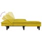 vidaXL Schlafsofa in L-Form Gelb 255x140x70 cm Samt vidaXL Schlafsofa in L-Form Gelb 255x140x70 cm Samt