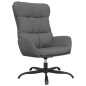 vidaXL Relaxsessel mit Hocker Hellgrau Stoff vidaXL Relaxsessel mit Hocker Hellgrau Stoff