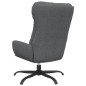 vidaXL Relaxsessel mit Hocker Hellgrau Stoff vidaXL Relaxsessel mit Hocker Hellgrau Stoff