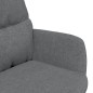 vidaXL Relaxsessel mit Hocker Hellgrau Stoff vidaXL Relaxsessel mit Hocker Hellgrau Stoff