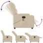 vidaXL Massagesessel Creme Stoff vidaXL Massagesessel Creme Stoff