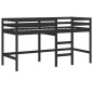 vidaXL Kinderhochbett mit Leiter Schwarz 90x190 cm Massivholz Kiefer vidaXL Kinderhochbett mit Leiter Schwarz 90x190 cm Massivholz Kiefer