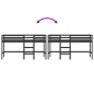 vidaXL Kinderhochbett mit Leiter Schwarz 90x190 cm Massivholz Kiefer vidaXL Kinderhochbett mit Leiter Schwarz 90x190 cm Massivholz Kiefer