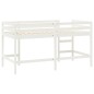vidaXL Kinderhochbett mit Leiter Weiß 80x200 cm Massivholz Kiefer vidaXL Kinderhochbett mit Leiter Weiß 80x200 cm Massivholz Kiefer