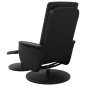vidaXL Massagesessel mit Fußhocker Schwarz Kunstleder vidaXL Massagesessel mit Fußhocker Schwarz Kunstleder