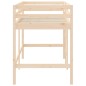 vidaXL Kinderhochbett mit Leiter 90x200 cm Massivholz Kiefer vidaXL Kinderhochbett mit Leiter 90x200 cm Massivholz Kiefer