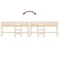 vidaXL Kinderhochbett mit Leiter 90x200 cm Massivholz Kiefer vidaXL Kinderhochbett mit Leiter 90x200 cm Massivholz Kiefer