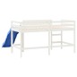 vidaXL Kinderhochbett mit Rutsche Weiß 90x190 cm Massivholz Kiefer vidaXL Kinderhochbett mit Rutsche Weiß 90x190 cm Massivholz Kiefer