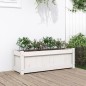 vidaXL Pflanzkübel Weiß 90x31x31 cm Massivholz Kiefer vidaXL Pflanzkübel Weiß 90x31x31 cm Massivholz Kiefer